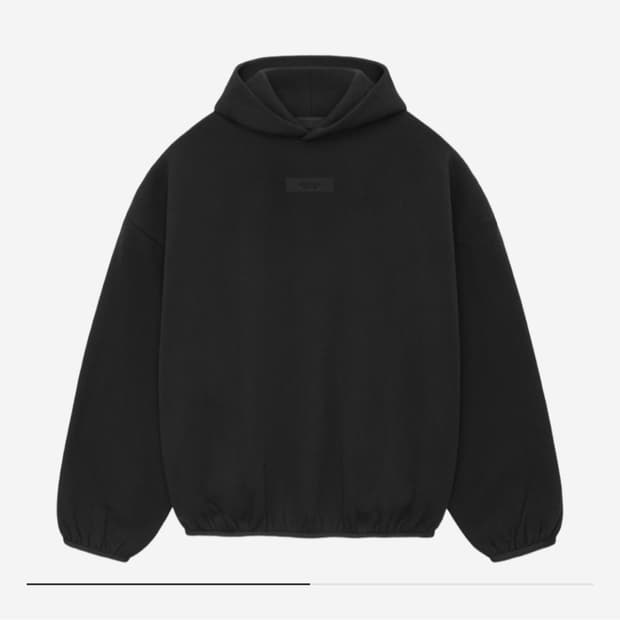에센셜 후드 블랙 24SS