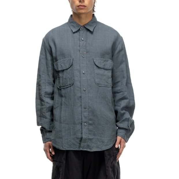 (새상품) 캐피탈 린넨 클립셔츠 블루그레이 4사이즈 (XL)