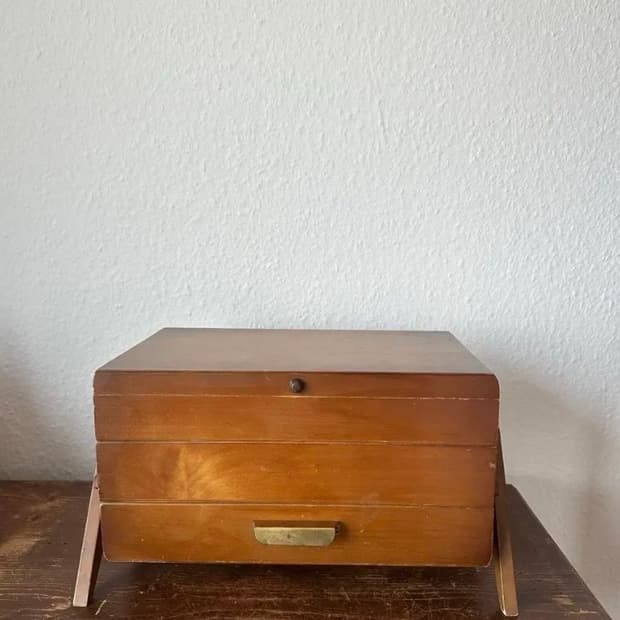 독일)빈티지 아코디언 소잉박스