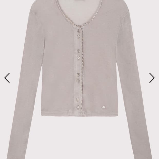 벨리아르 Lace tencel cardigan 레이스 텐셀 가디건 베이지