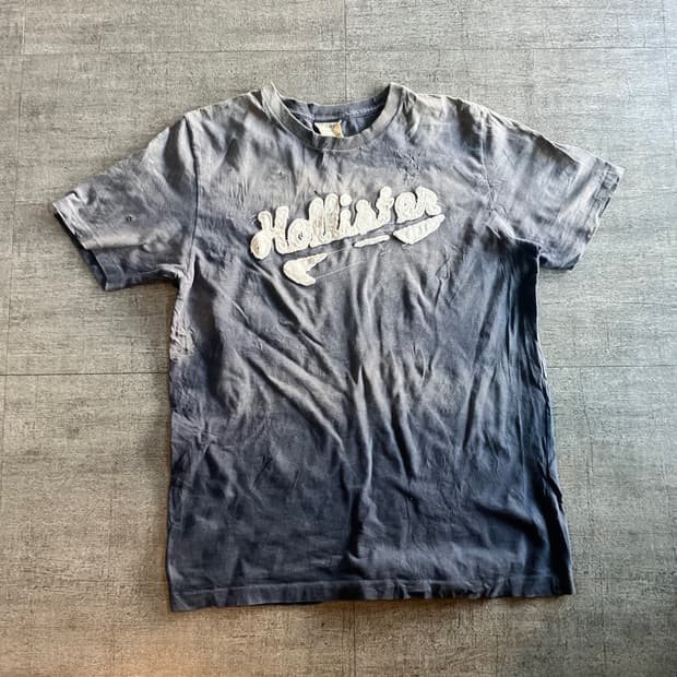 Hollister 홀리스터 올드스쿨아메카지 워싱데미지 반팔티셔츠