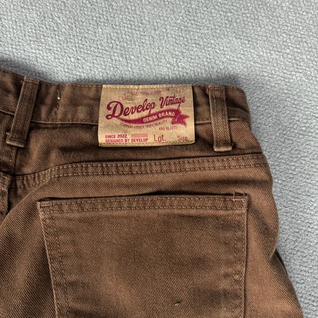 Develop Vintage 브라운 데님 m