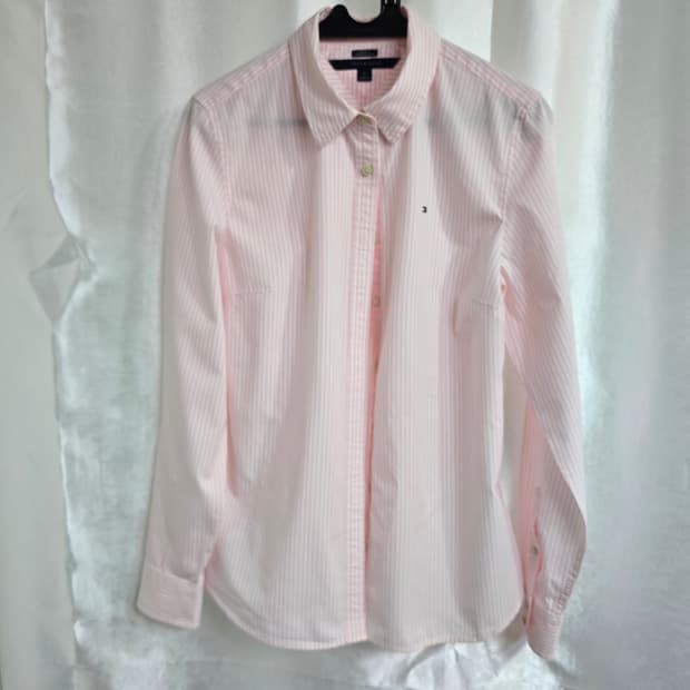 타미힐피거 핑크 스트라이프 셔츠 (1928)