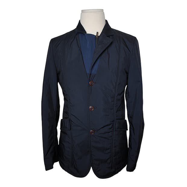 타임 포스트모던 네이비 트림 스포티 남성 자켓 100