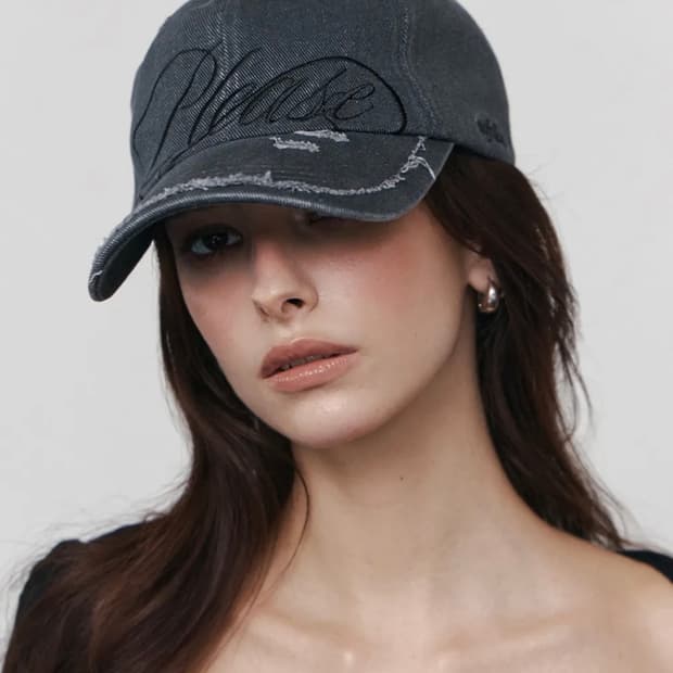 플노팔 Bella washed damage cap (Charcoal)