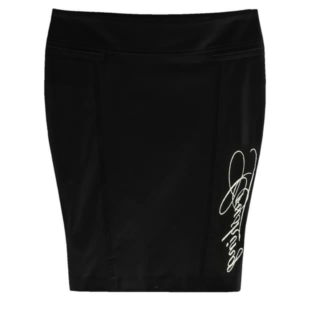 본네 슬릿 지퍼 스커트 블랙