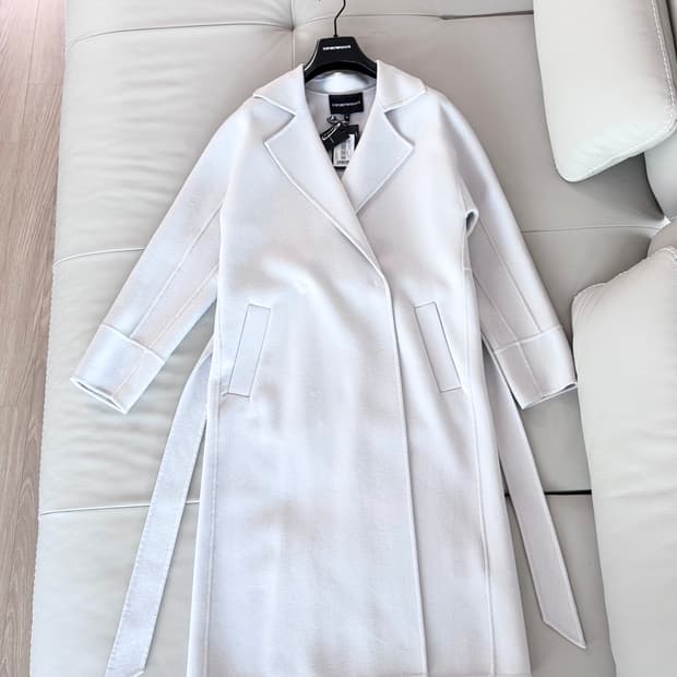 (새상품) 아르마니 캐시미어 100% 코트 36 (55)