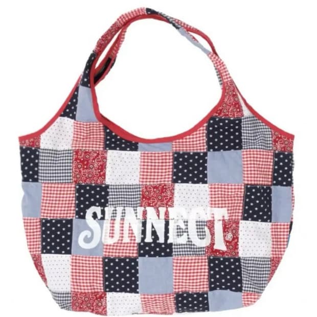 써넥트 레드 체크가방