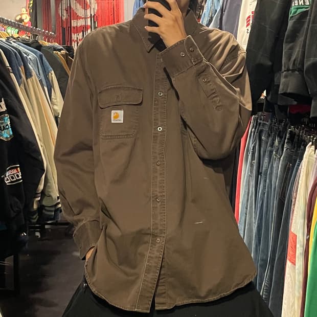 [IM] carhartt 칼하트 브라운 긴팔셔츠