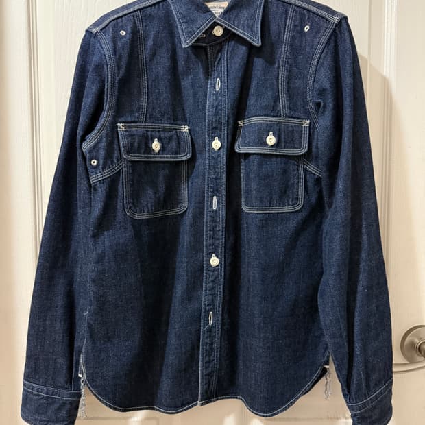 페로우즈 770WS 샴브레이 셔츠 데님 색상 M사이즈