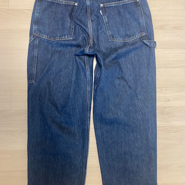 리바이스 실버탭 배기 카펜터 진 다크 인디고 