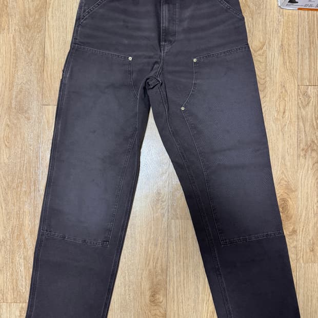 칼하트 윕 더블니 팬츠 토바코(스톤 캔버스)29X32 새상품