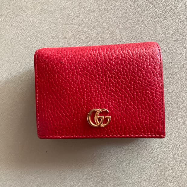 구찌 마몬트 지갑 레드