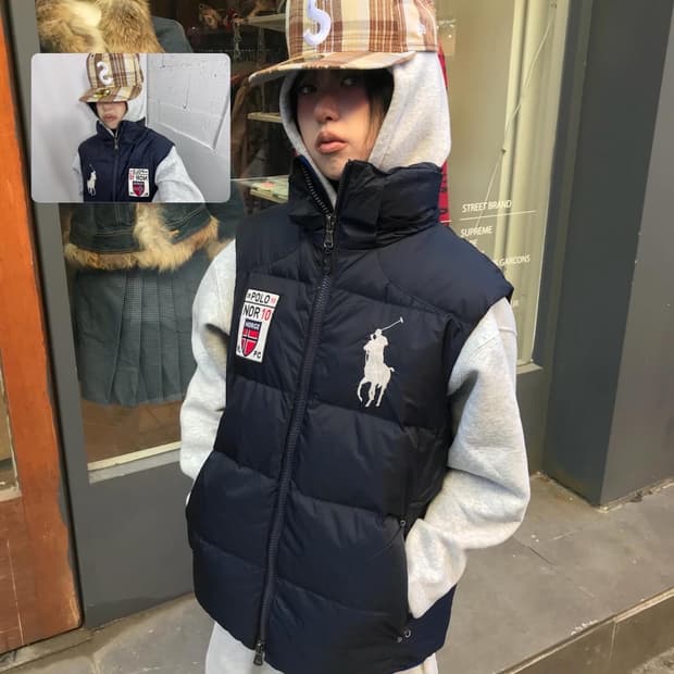 Polo Big Pony Padded Vest ⭐️Rare⭐️ 