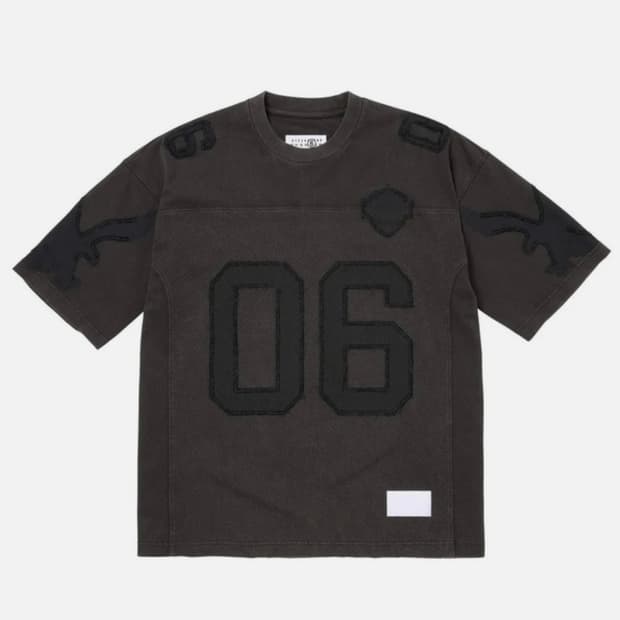 슈프림 마르지엘라 mm6 풋볼져지 블랙 L