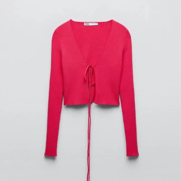 zara 자라 리브드 가디건