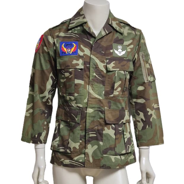 육군 구형 80년대 정보사 HID 왕벌 DPM 전투복 상의 자켓 (S)