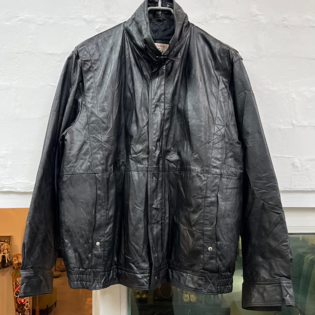 Elite MADE IN JAPAN 가죽자켓 블랙 LLL
