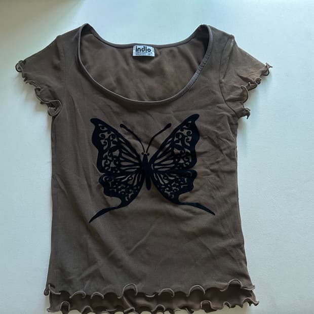 Vintage butterfly 나비 반팔티