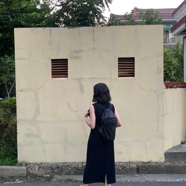 꼼데가르송 패턴 원피스