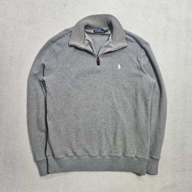 폴로 랄프 로렌 엘보우 패치 반집업 니트 XL