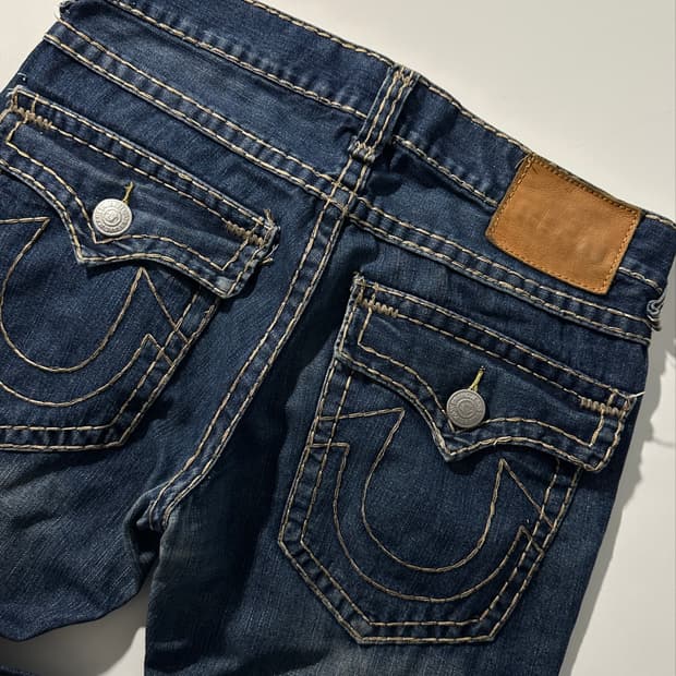 트루릴리전 Made in USA 빈티지 부츠컷 데님 팬츠 (32)