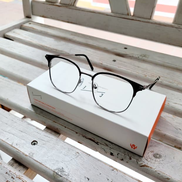 폴휴먼안경(PHF2001D 실버하금)체인지변색렌즈포함