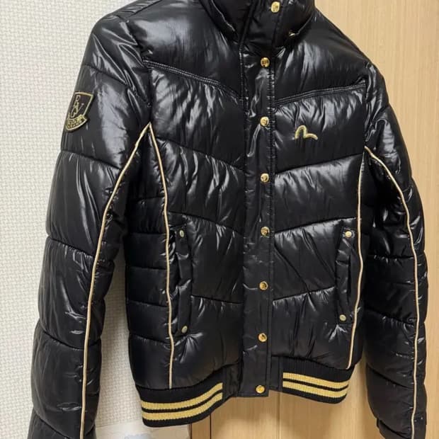 Evisu 에비수 금장 검금 패딩