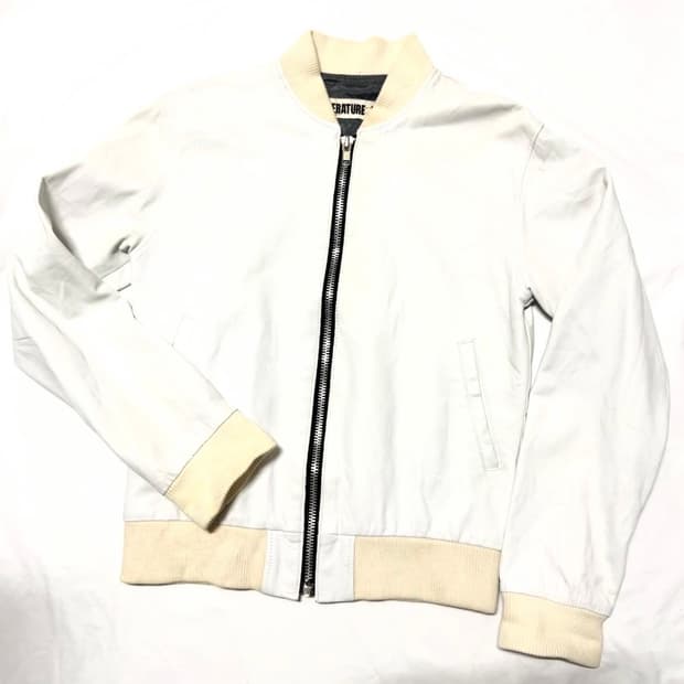 Literature Noir - 레더 블루종 자켓