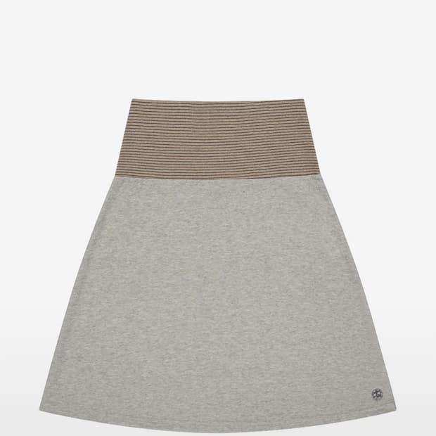 코이세이오 038 STRIPE SKIRT 스트라이프 스커트 멜란지 그레이