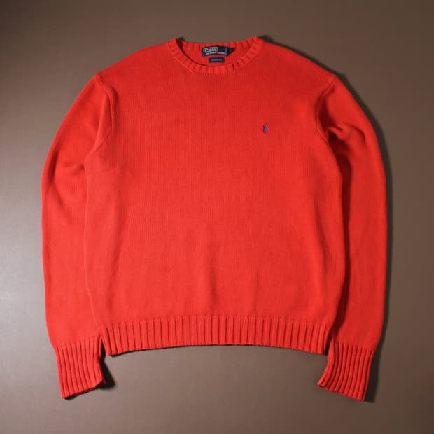 Polo 폴로 랄프로렌 레드 라운드 니트