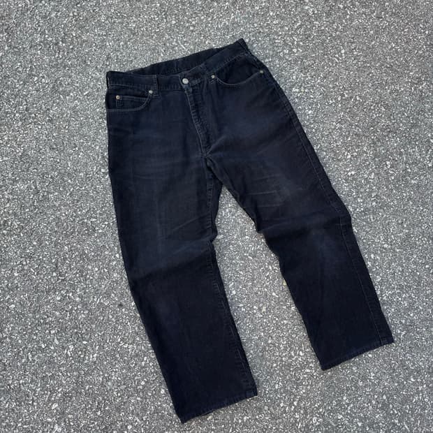 90’s Lee Riders 코듀로이 블랙 팬츠