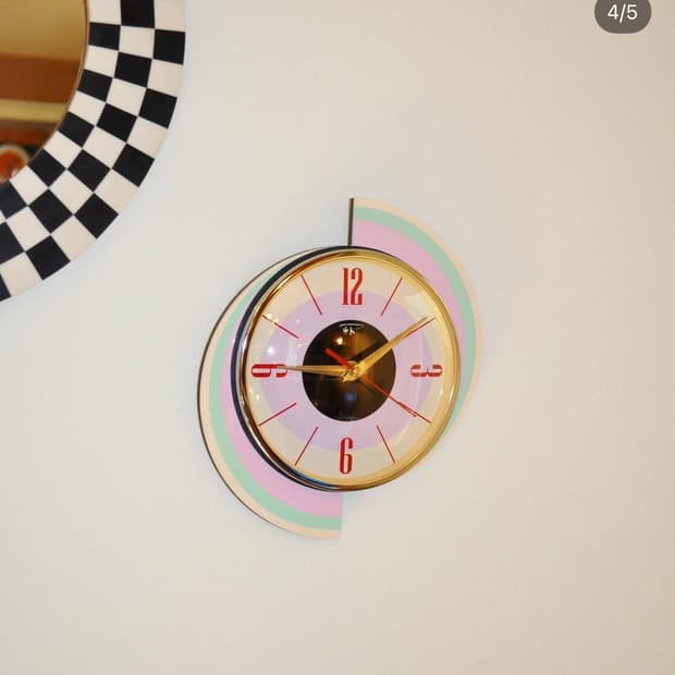 영국 Royale Enamel무음 벽시계