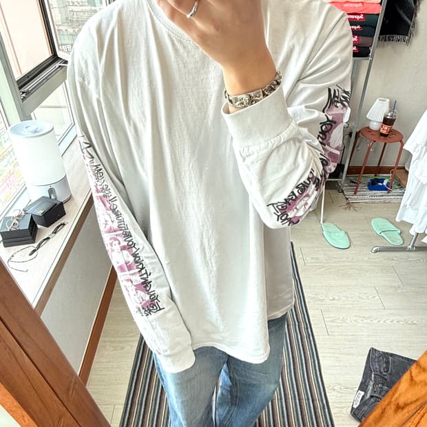 스투시 유스 브리게이드 롱슬리브