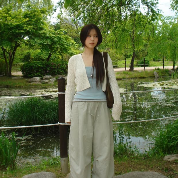 아워캐비넷 space nylon pants