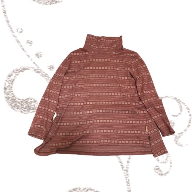 {CROCODILE} Pink Snowflake 3/4sleeve