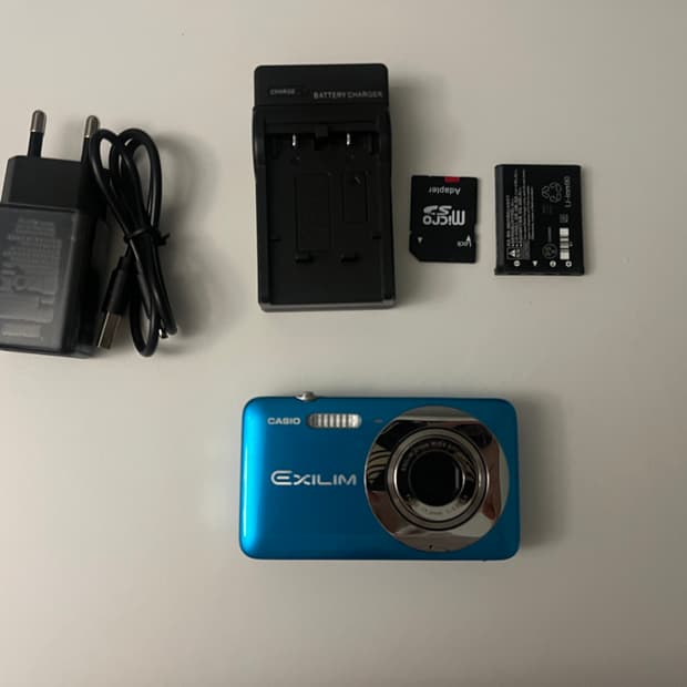 카시오 엑슬림 ex-z800 블루 작례o 빈티지 디카 후지필름 삼성