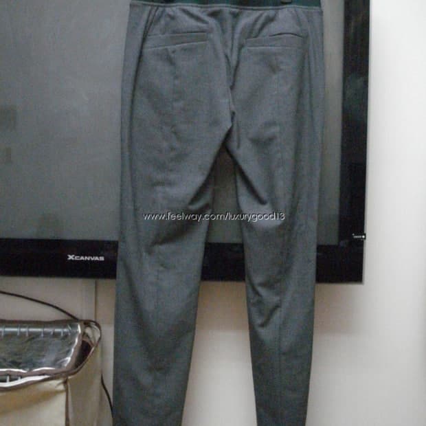 시스템 옴므 그레이 밴딩 슬랙스 팬츠