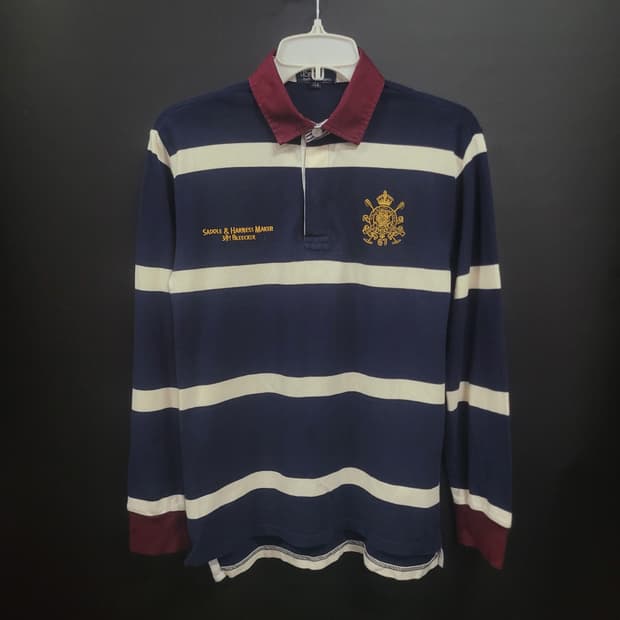 Ralph Lauren 랄프로렌 엠브로이드 자수로고 럭비 셔츠