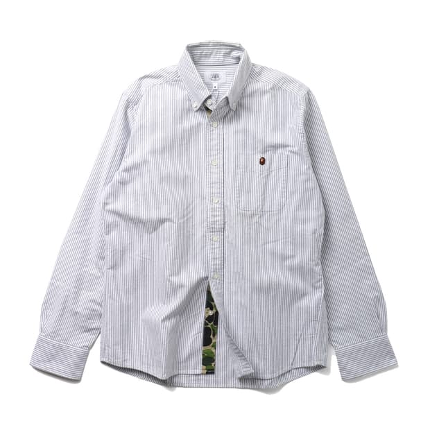 베이프 A BATHING APE Stripe Oxford Shirt
