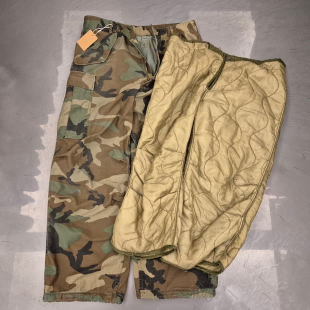 80s u.s army m65 카고 팬츠(내피포함)