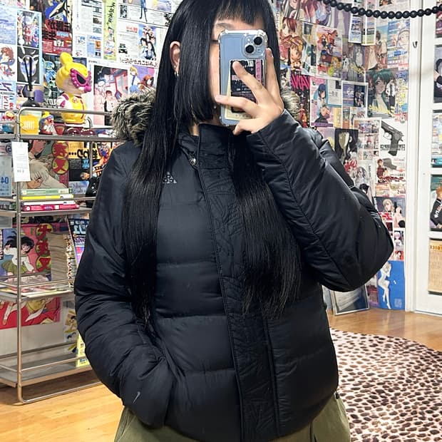 나이키 ACG 구스다운 퍼후드 블랙 패딩