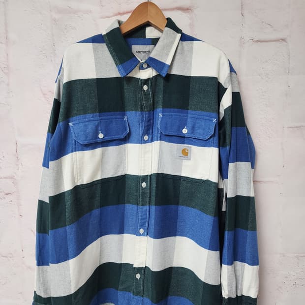 칼하트 겨울용 체크 셔츠