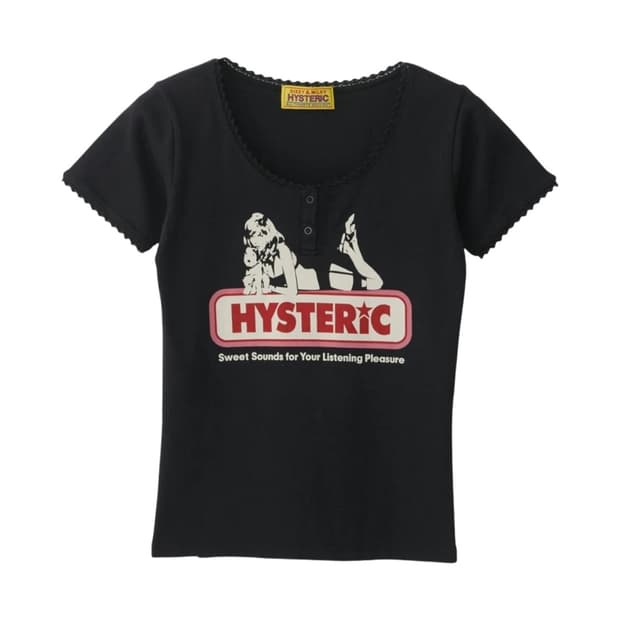 히스테릭 Sweet Sounds Chibi T-Shirt Black