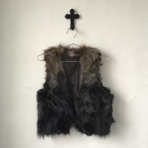 Fox fur vest