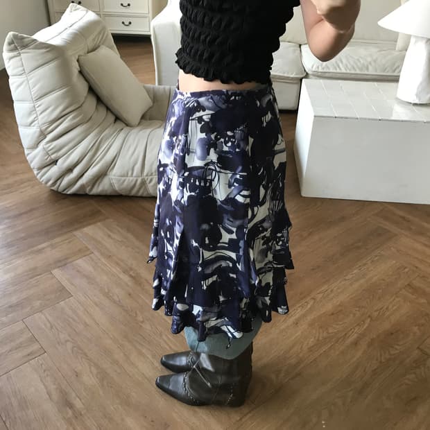 vintage pattern skirt