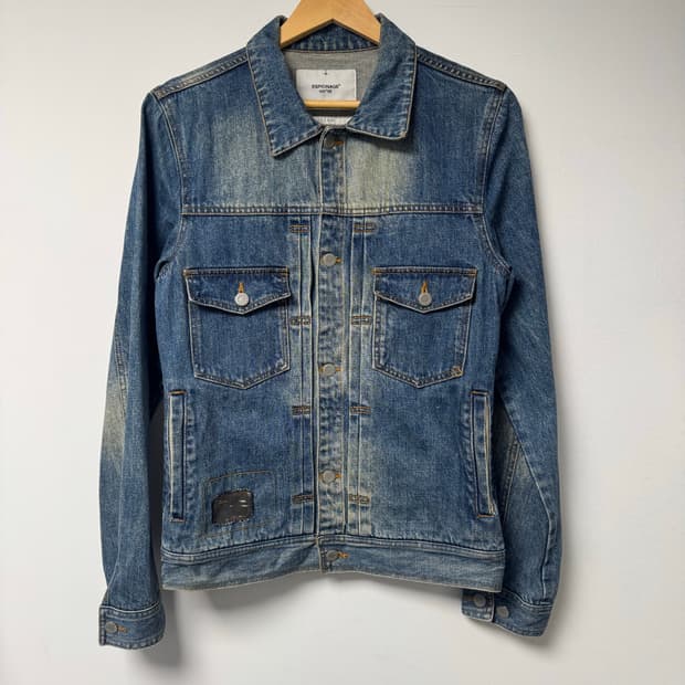 리바이스 빈티지 워싱 오버핏 데님 트러커 자켓 청자켓 M