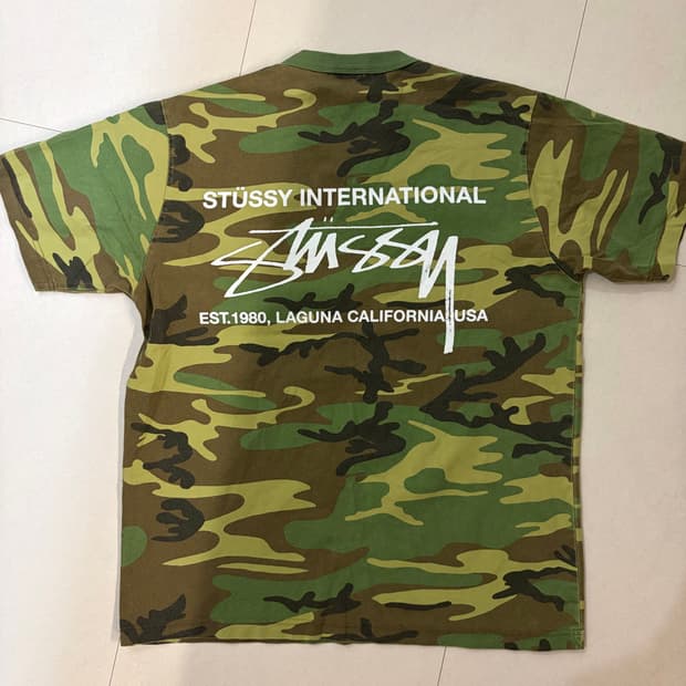 스투시 카모플라주 반팔