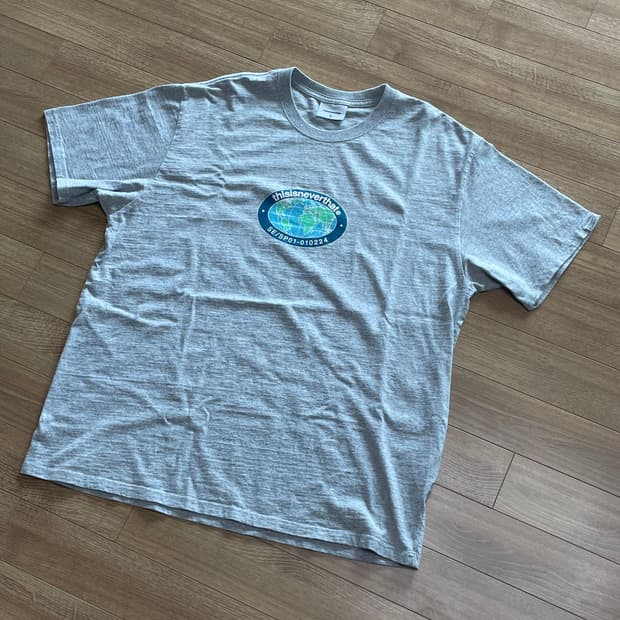 디스이즈네버댓 어스 티셔츠 헤더 그레이