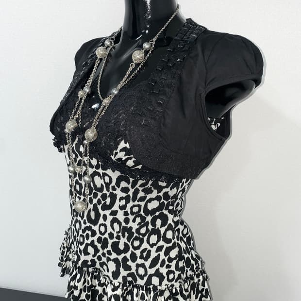 Studded Spangle Puff Bolero